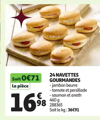 Auchan 24 navettes gourmandes offre