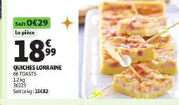 Auchan Quiches lorraine offre