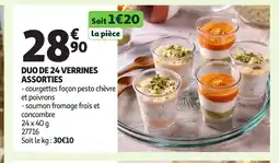 Auchan Duo de 24 verrines assorties offre