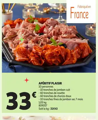 Auchan Apéritif plaisir offre