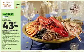 Auchan Plateau de fruits de mer le homard offre