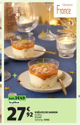 Auchan 8 délices de saumon offre