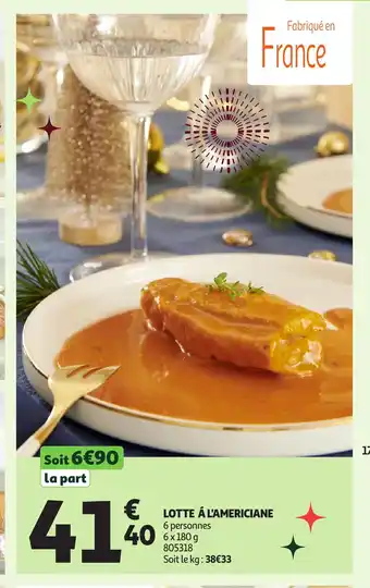 Auchan Lotte à l'americiane offre