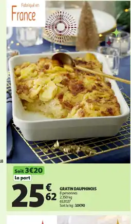 Auchan Gratin dauphinois offre