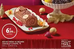 Intermarché Büche crème au beurre chocolat 6 parts offre