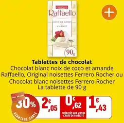 Coccinelle Express Ferrero rocher - tablettes de chocolat offre