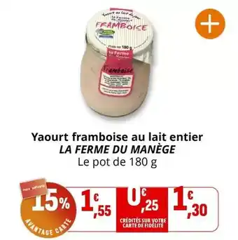 Coccinelle Express Yaourt framboise au lait entier offre