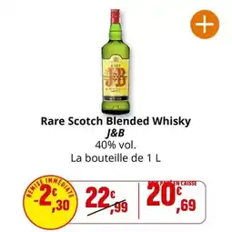 Coccinelle Express J&b - rare scotch blended whisky offre