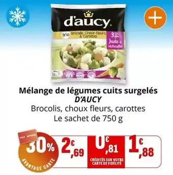 Coccinelle Express D'aucy - mélange de légumes cuits surgelés offre