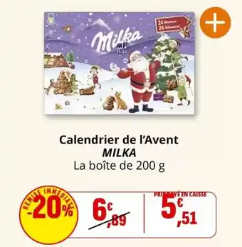 Coccinelle Express Milka - calendrier de l'avent offre