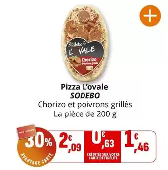 Coccinelle Express Sodebo - pizza l'ovale offre