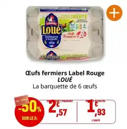 Coccinelle Express Loué - œufs fermiers label rouge offre