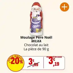 Coccinelle Express Milka - moulage père noël offre