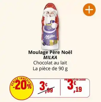 Coccinelle Express Milka - moulage père noël offre