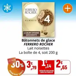 Coccinelle Express Ferrero rocher - bâtonnets de glace offre