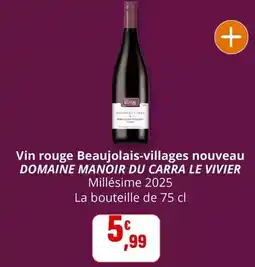 Coccinelle Express Vin rouge beaujolais-villages nouveau offre