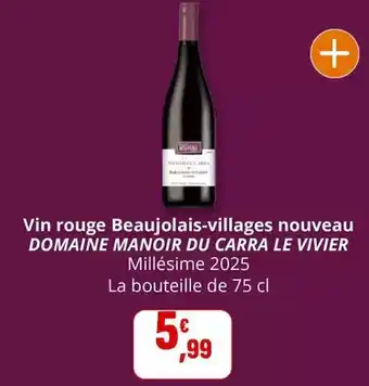 Coccinelle Express Vin rouge beaujolais-villages nouveau offre
