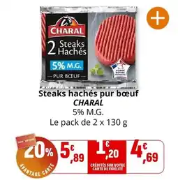 Coccinelle Express Charal - steaks hachés pur bœuf offre