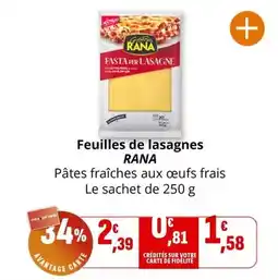 Coccinelle Express Rana - feuilles de lasagnes offre