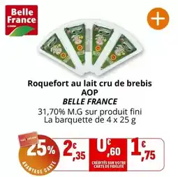 Coccinelle Express Belle france - roquefort au lait cru de brebis aop offre