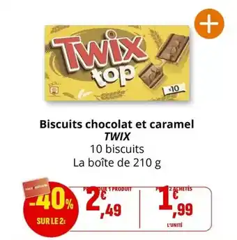 Coccinelle Express Twix - biscuits chocolat et caramel offre