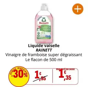 Coccinelle Express Rainett - liquide vaisselle offre