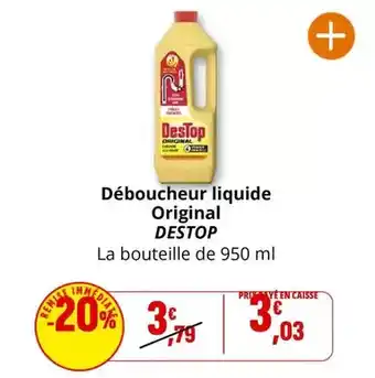 Coccinelle Express Destop - déboucheur liquide original offre