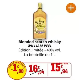 Coccinelle Express William peel - blended scotch whisky offre