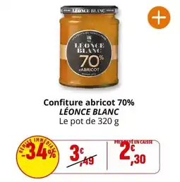 Coccinelle Express Confiture abricot 70% offre