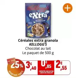 Coccinelle Express Kellogg's - céréales extra granola offre