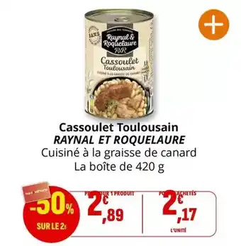 Coccinelle Express Canard - cassoulet toulousain offre