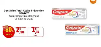 Coccinelle Express Colgate - dentifrice total active prévention offre