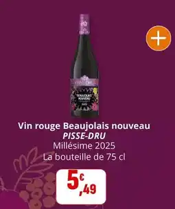 Coccinelle Express Pisse dru - vin rouge beaujolais nouveau offre