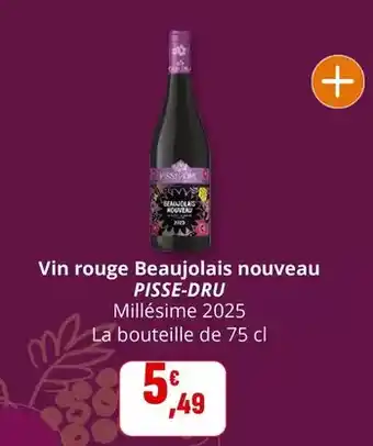Coccinelle Express Pisse dru - vin rouge beaujolais nouveau offre