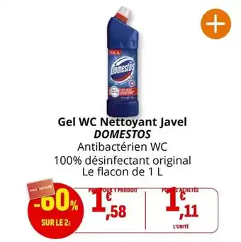 Coccinelle Express Doméos - gel wc nettoyant javel offre