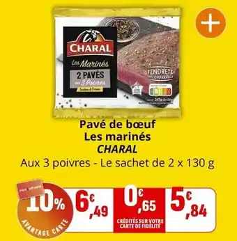 Coccinelle Express Charal - pavé de bœuf les marinés offre