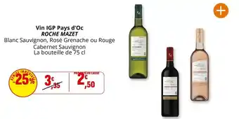 Coccinelle Express Roche mazet - vin igp pays d'oc offre