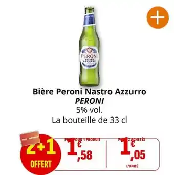 Coccinelle Express Peroni - bière nastro azzurro offre