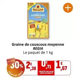Coccinelle Express Regia - graine de couscous moyenne offre