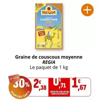 Coccinelle Express Regia - graine de couscous moyenne offre