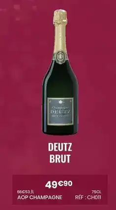 Nicolas Brut - aop champagne offre