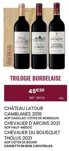 Nicolas Château - latour camblanes 2019 offre