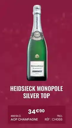 Nicolas Heidsieck monopole - silver top offre