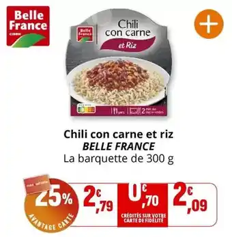 Coccinelle Express Belle france - chili con carne et riz offre