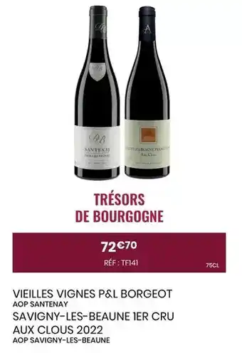 Nicolas Db - vieilles vignes p&l borgeot aop santenay offre