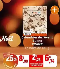 Coccinelle Express Kinder - calendrier de l'avent bueno offre