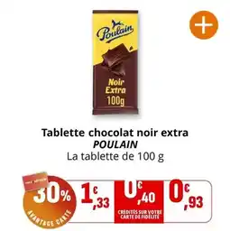 Coccinelle Express Poulain - tablette chocolat noir extra offre