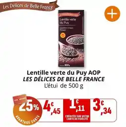 Coccinelle Express Belle france - lentille verte du puy aop les délices offre