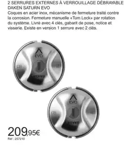 Autobacs Daken saturn evo offre