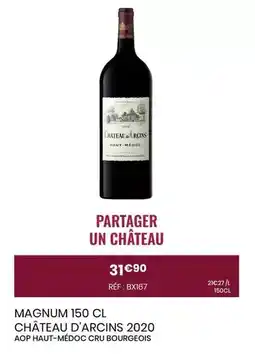 Nicolas Château - magnum 150 cl d'arcins 2020 offre
